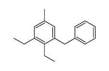 1-benzyl-2,3-diethyl-5-methylbenzene结构式