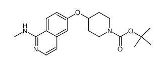 4-(1-methylamino-isoquinolin-6-yloxy)-piperidine-1-carboxylic acid tert-butyl ester结构式