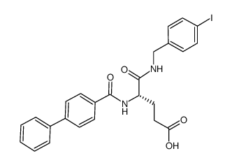 N2-(1,1'-biphenyl-4-ylcarbonyl)-N1-(4-iodobenzyl)-L-α-glutamine Structure
