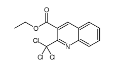 ethyl 2-(trichloromethyl)quinoline-3-carboxylate结构式