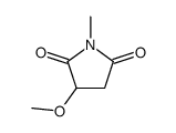 3-methoxy-1-methylpyrrolidine-2,5-dione结构式