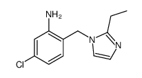 5-chloro-2-[(2-ethylimidazol-1-yl)methyl]aniline Structure