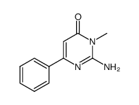 2-amino-3-methyl-6-phenyl-4(3H)-pyrimidinoene Structure