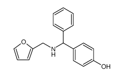 Phenol, 4-[[(2-furanylmethyl)amino]phenylmethyl] Structure