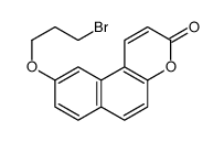 9-(3-bromopropoxy)benzo[f]chromen-3-one结构式