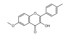 3-hydroxy-6-methoxy-2-(4-methylphenyl)chromen-4-one Structure