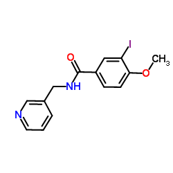 3-Iodo-4-methoxy-N-(3-pyridinylmethyl)benzamide Structure