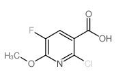 2-氯-5-氟-6-甲氧基烟酸结构式