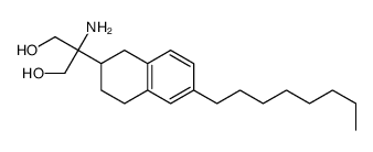 2-amino-2-(6-octyl-1,2,3,4-tetrahydronaphthalen-2-yl)propane-1,3-diol结构式