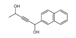 1-(naphthalen-2-yl)pent-2-yne-1,4-diol结构式