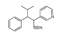 4-METHYL-3-PHENYL-2-(PYRIDIN-3-YL)PENTANENITRILE结构式