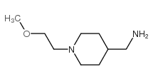 [1-(2-methoxyethyl)piperidin-4-yl]methanamine structure