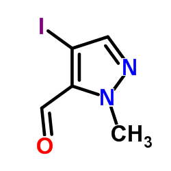 4-Iodo-1-methyl-1H-pyrazole-5-carbaldehyde picture