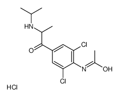 N-[2,6-dichloro-4-[2-(propan-2-ylamino)propanoyl]phenyl]acetamide,hydrochloride结构式