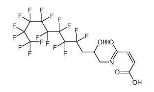 4-oxo-4-[(4,4,5,5,6,6,7,7,8,8,9,9,10,10,11,11,11-heptadecafluoro-2-hydroxyundecyl)amino]isocrotonic acid结构式