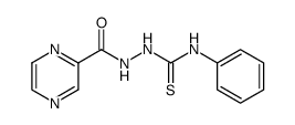 N-phenyl-2-(pyrazine-2-carbonyl)hydrazinecarbothioamide结构式