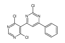 4,6-dichloro-5-(2-chloro-6-phenylpyrimidin-4-yl)pyrimidine Structure