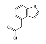 benzothiophene-4-acetyl chloride结构式