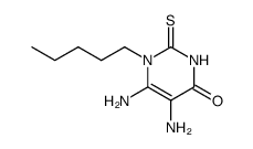 5,6-diamino-1-pentyl-2-thioxo-2,3-dihydropyrimidin-4(1H)-one结构式