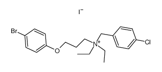 [3-(4-Bromo-phenoxy)-propyl]-(4-chloro-benzyl)-diethyl-ammonium; iodide结构式