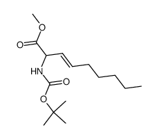 (E)-2-tert-Butoxycarbonylamino-non-3-enoic acid methyl ester Structure