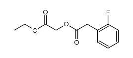 2-ethoxy-2-oxoethyl 2-(2-fluorophenyl)acetate结构式