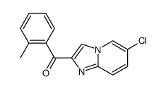 (6-chloroimidazo[1,2-a]pyridin-2-yl)(2-methylphenyl)methanone结构式