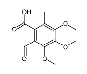 2-formyl-3,4,5-trimethoxy-6-methyl-benzoic acid Structure