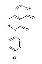 3-(4-chlorophenyl)-3H,6H-pyrido[3,4-d]pyridazine-4,5-dione结构式
