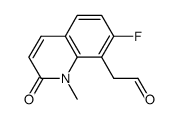 (7-fluoro-1-methyl-2-oxo-1,2-dihydro-8-quinolinyl)acetaldehyde结构式