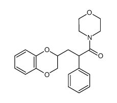 4-[3-(2,3-dihydro-benzo[1,4]dioxin-2-yl)-2-phenyl-propionyl]-morpholine Structure