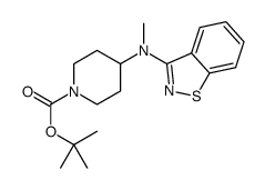 1-Boc-4-(Benzo[d]isothiazol-3-yl-methyl-amino)-piperidine structure