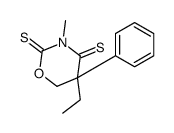 5-ethyl-3-methyl-5-phenyl-1,3-oxazinane-2,4-dithione结构式
