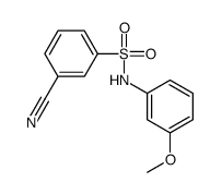 3-cyano-N-(3-methoxyphenyl)benzenesulfonamide结构式