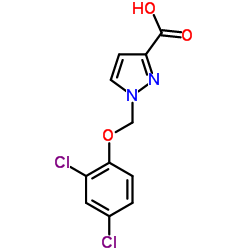 1-(2,4-DICHLORO-PHENOXYMETHYL)-1 H-PYRAZOLE-3-CARBOXYLIC ACID Structure