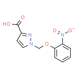 1-(2-NITRO-PHENOXYMETHYL)-1 H-PYRAZOLE-3-CARBOXYLIC ACID structure