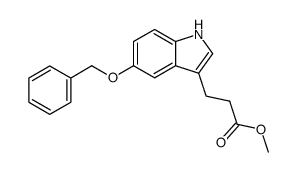 3-(5-benzyloxy-indol-3-yl)-propionic acid methyl ester结构式