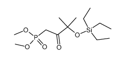 (3-methyl-2-oxo-3-trimethylsilyloxybutyl)phosphonic acid dimethyl ester结构式