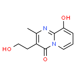9-hydroxy-3-hydroxyethyl-2-methyl-4H-pyrido[1,2-a]pyrimidin-4-one结构式