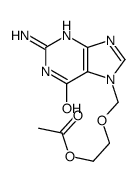2-[(2-amino-6-oxo-3H-purin-7-yl)methoxy]ethyl acetate结构式