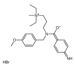 3-[(4-aminobenzoyl)-[(4-methoxyphenyl)methyl]amino]propyl-diethyl-methylazanium,bromide结构式