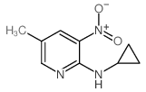 2-环丙基氨基-5-甲基-3-硝基吡啶结构式