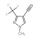 1-Methyl-3-(trifluoromethyl)-1H-pyrazole-4-carbonitrile结构式