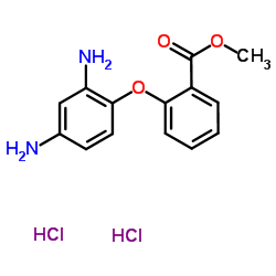 Methyl 2-(2,4-diaminophenoxy)benzoate dihydrochloride结构式