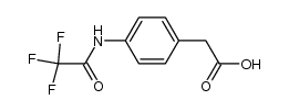 4-[(trifluoroacetyl)amino]benzeneacetic acid Structure