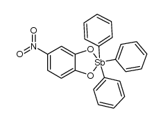 triphenylantimony 4-nitrophenylene-1,2-dioxide Structure