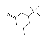 4-(trimethylstannyl)heptan-2-one Structure