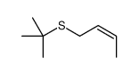 (E)-1-tert-butylsulfanylbut-2-ene Structure