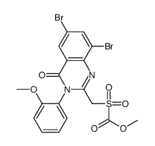 methyl [6,8-dibromo-3-(2-methoxyphenyl)-4-oxoquinazolin-2-yl]methylsulfonylformate结构式