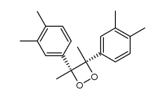 (3S,4R)-3,4-bis(3,4-dimethylphenyl)-3,4-dimethyl-1,2-dioxetane结构式